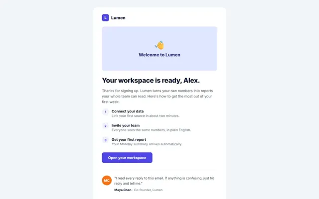 Email templates: HTML template preview