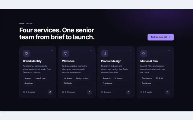Services: HTML template preview